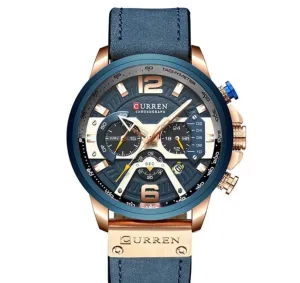Men's Leather and Metal Strap Watches