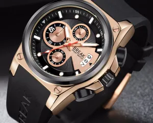 Men's Luxury Rubber Band Sport Wristwatches
