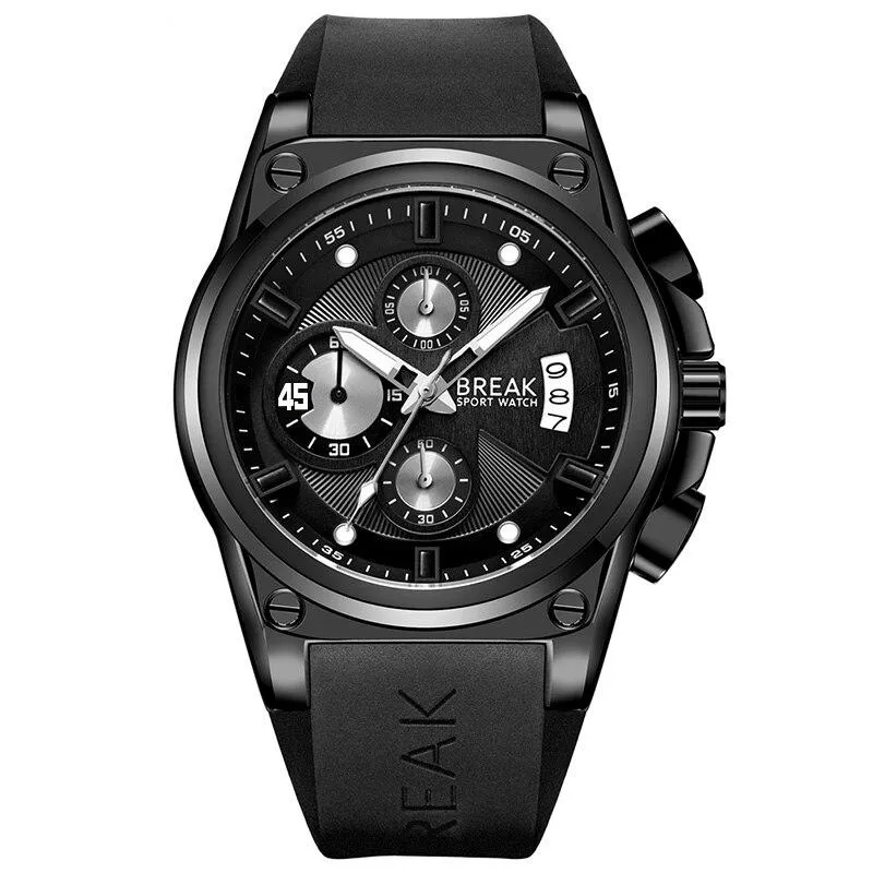 Men's Luxury Rubber Band Sport Wristwatches