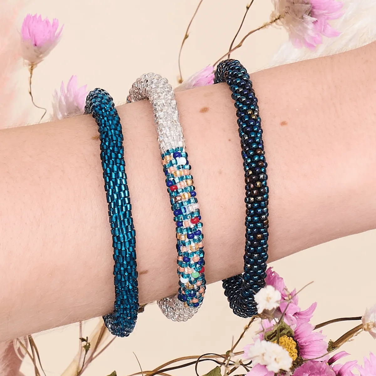 Mermaid Tears | Himalayan Glass Bead Bracelet