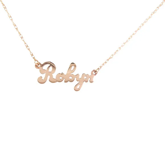Metal Nameplate Necklace