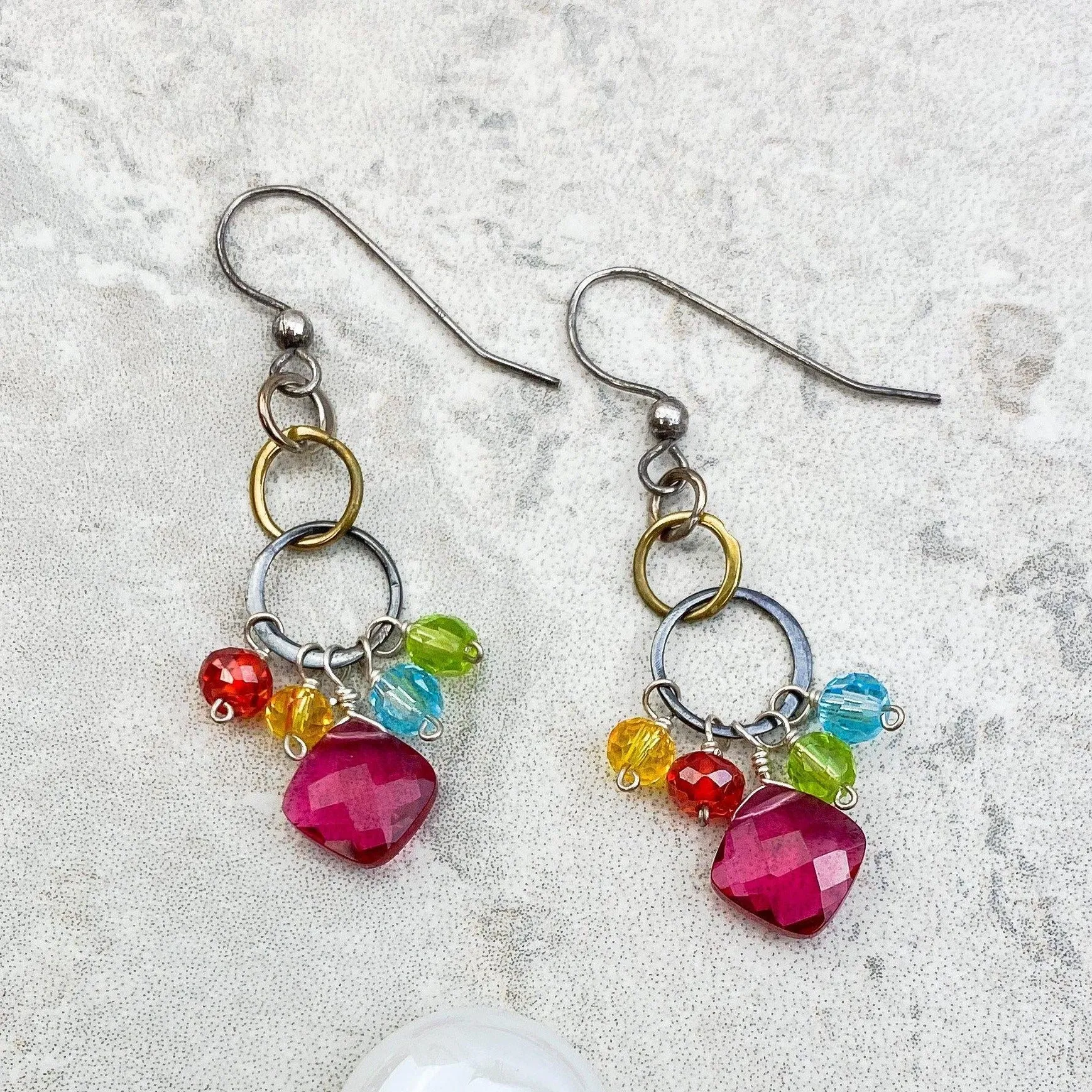 Mini Bubbles of Color Earrings