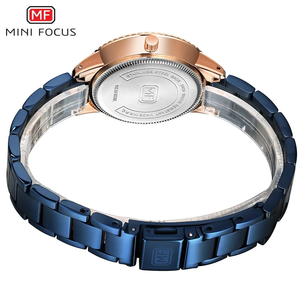 MINI FOCUS Luxury Fashion Women Watches Lady Watch Stainless Steel Dress Woman Watch Quartz WristWatches Valentine Gift
