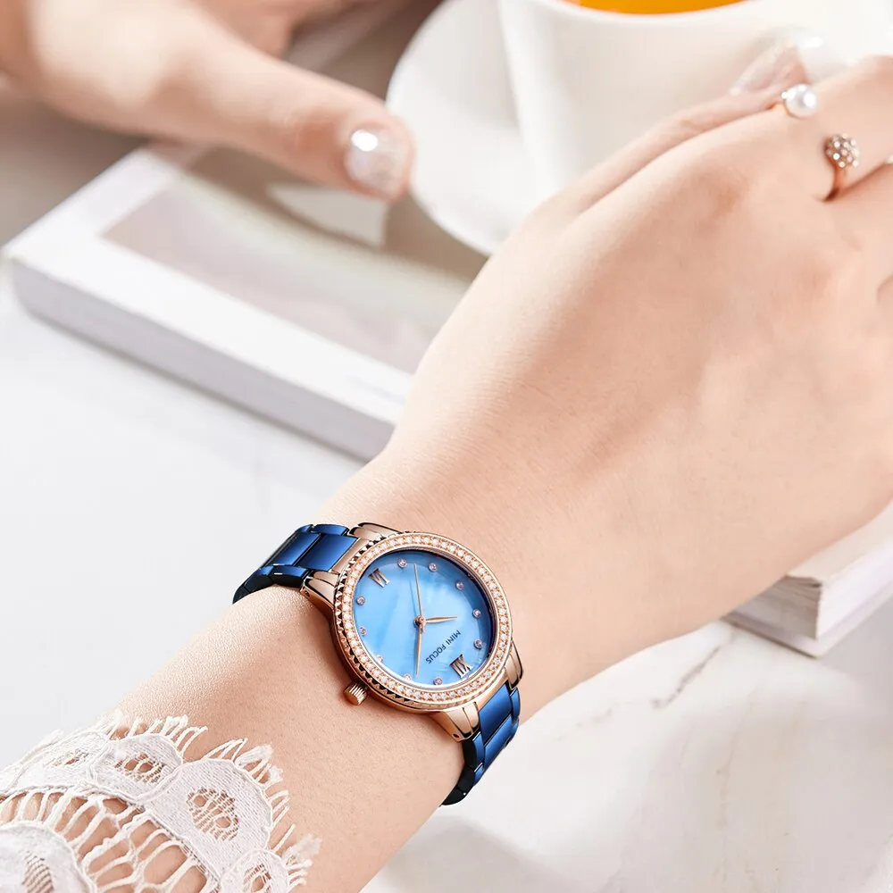 MINI FOCUS Luxury Fashion Women Watches Lady Watch Stainless Steel Dress Woman Watch Quartz WristWatches Valentine Gift