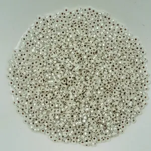 Miyuki Seed Beads Size 11 Semi Matte White Lined Crystal 7.5gm Bag