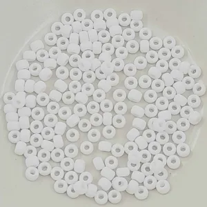 Miyuki Seed Beads Size 6 Matte Opaque White 7.5gm Bag