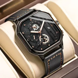 Modern Square Mens Quartz Watch