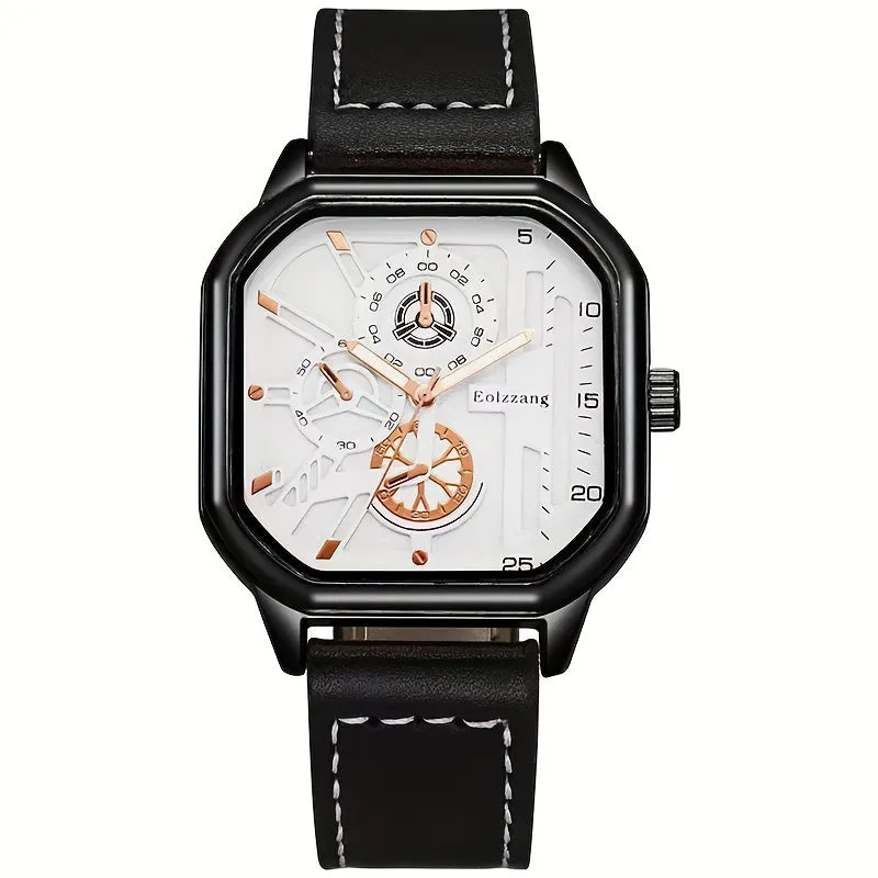 Modern Square Mens Quartz Watch