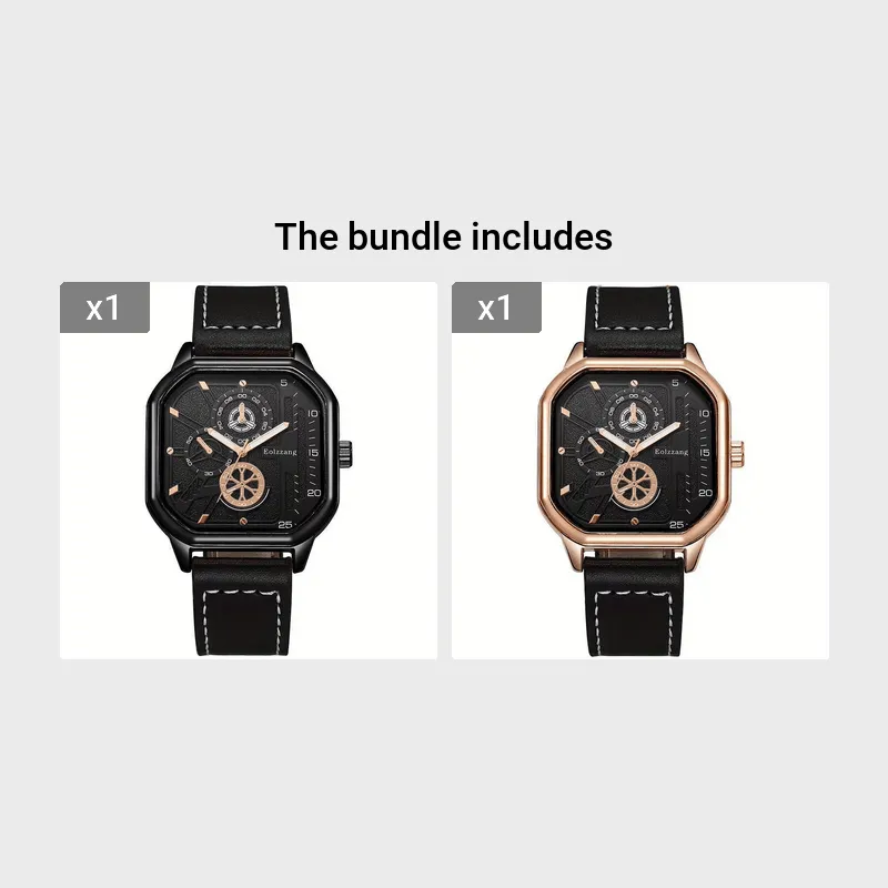 Modern Square Mens Quartz Watch