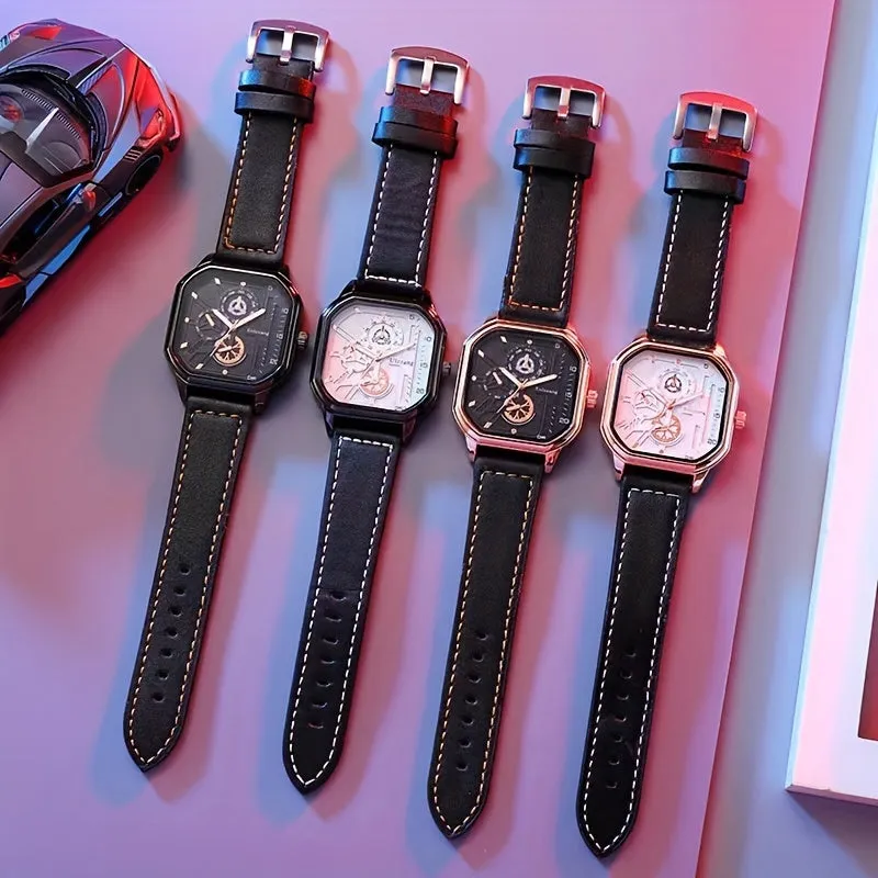 Modern Square Mens Quartz Watch