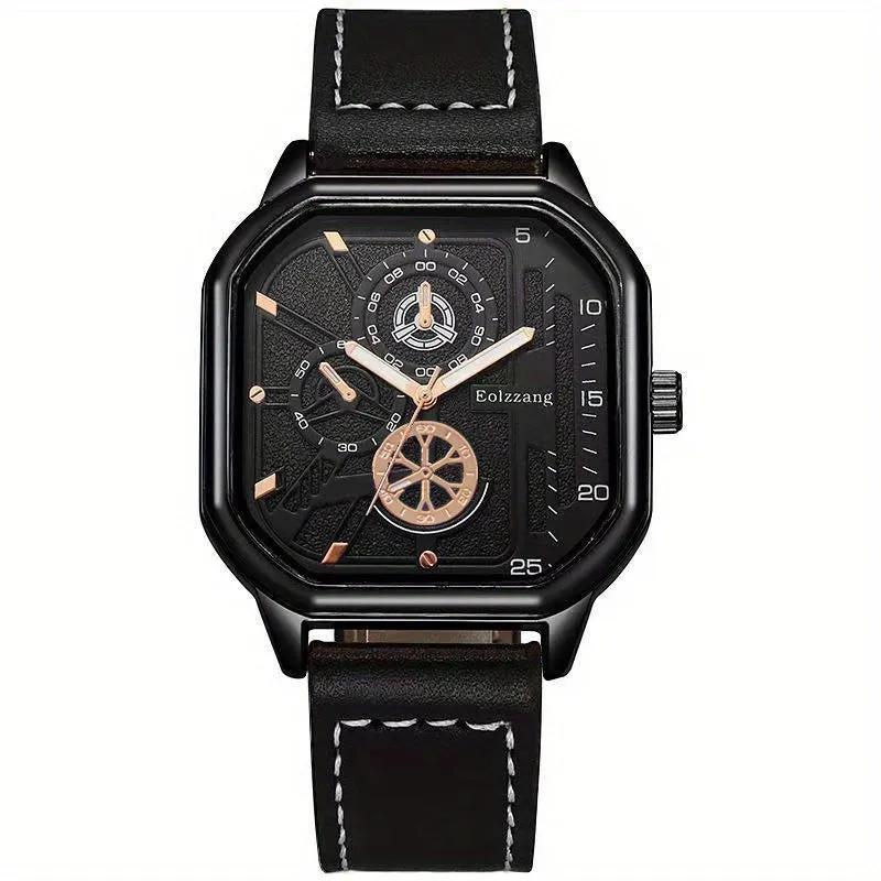 Modern Square Mens Quartz Watch