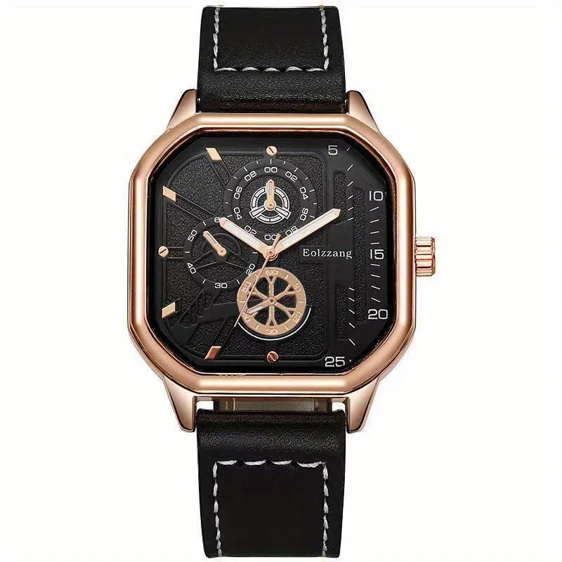 Modern Square Mens Quartz Watch