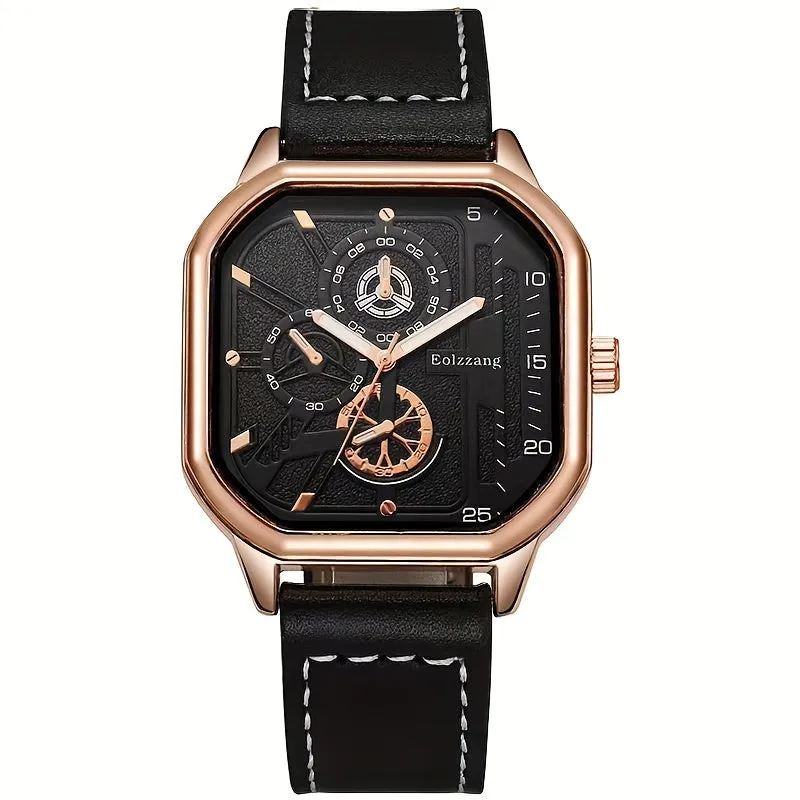 Modern Square Mens Quartz Watch