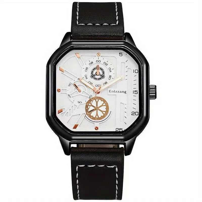 Modern Square Mens Quartz Watch