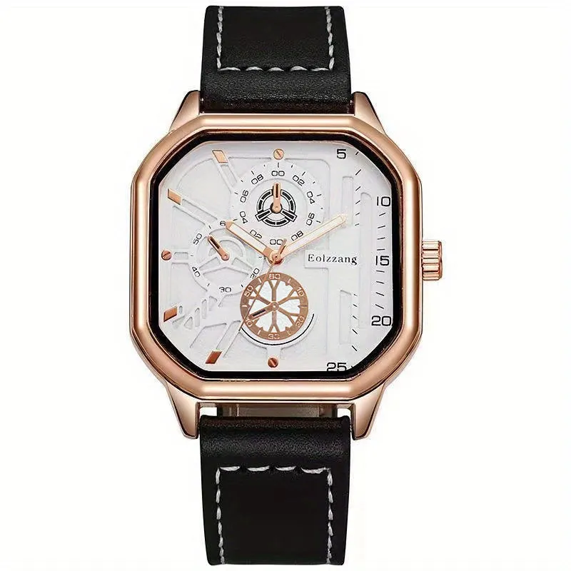 Modern Square Mens Quartz Watch