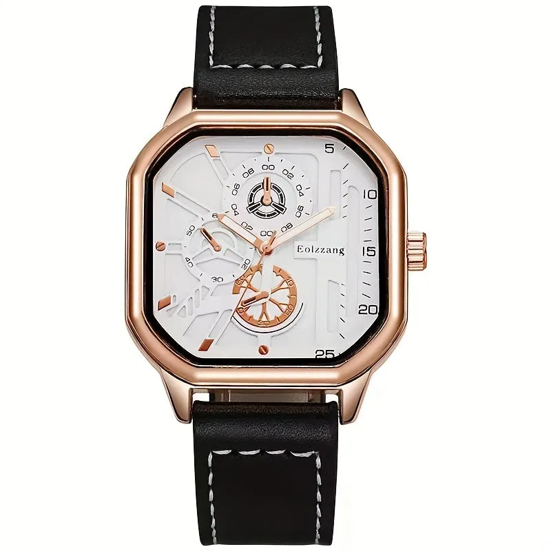 Modern Square Mens Quartz Watch