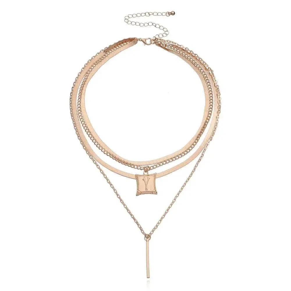 Modernd Luxury 2021 New Gold Coin Layered Chain Necklace For Women And Girls Stylish Pearl Moon Choker Collar butterfly Necklace