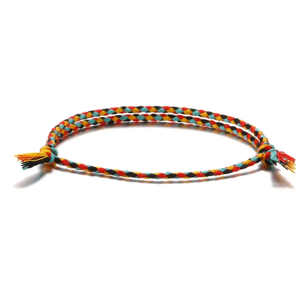 Multi color Tassel Knots Thread Rope Bracelet
