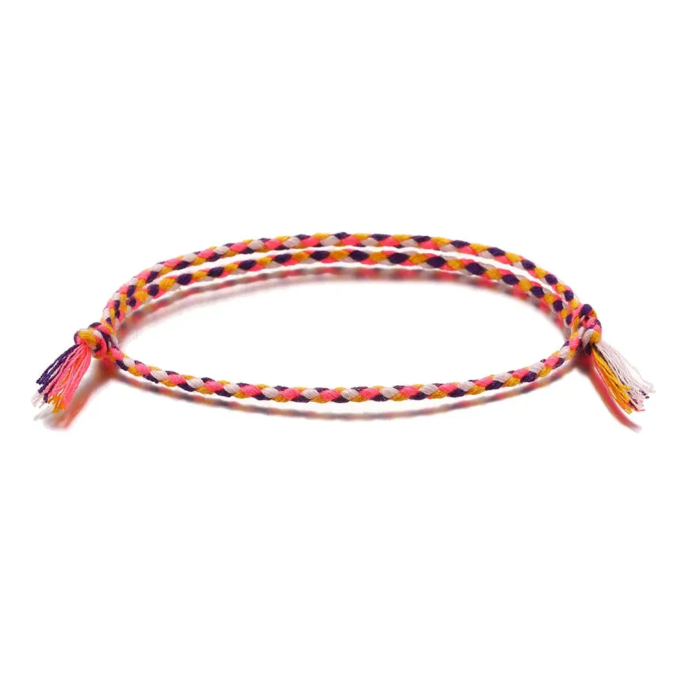 Multi color Tassel Knots Thread Rope Bracelet