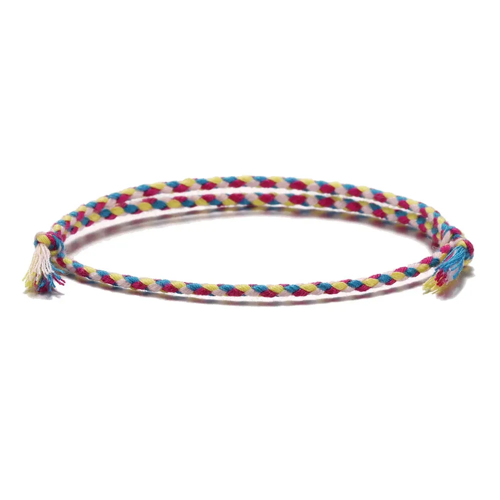 Multi color Tassel Knots Thread Rope Bracelet