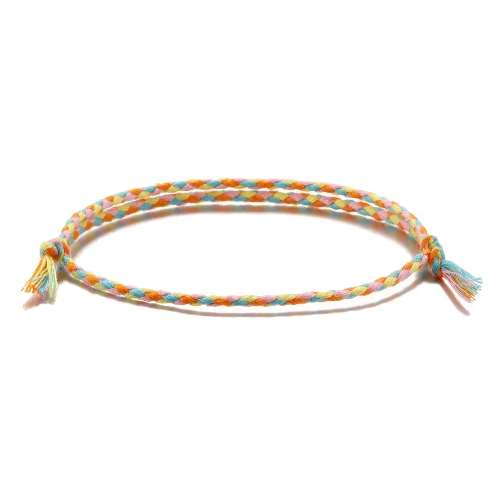 Multi color Tassel Knots Thread Rope Bracelet