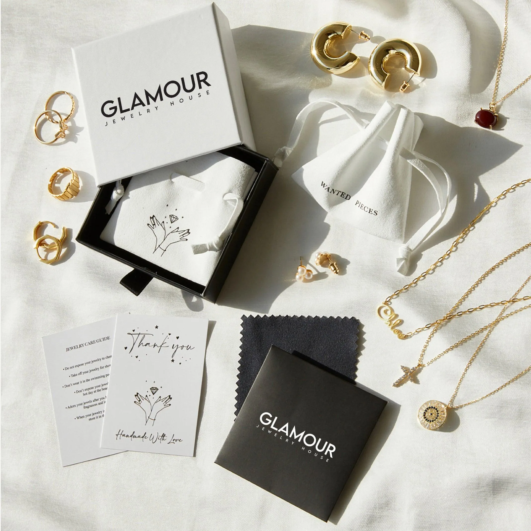 Name Necklace with Birthstone