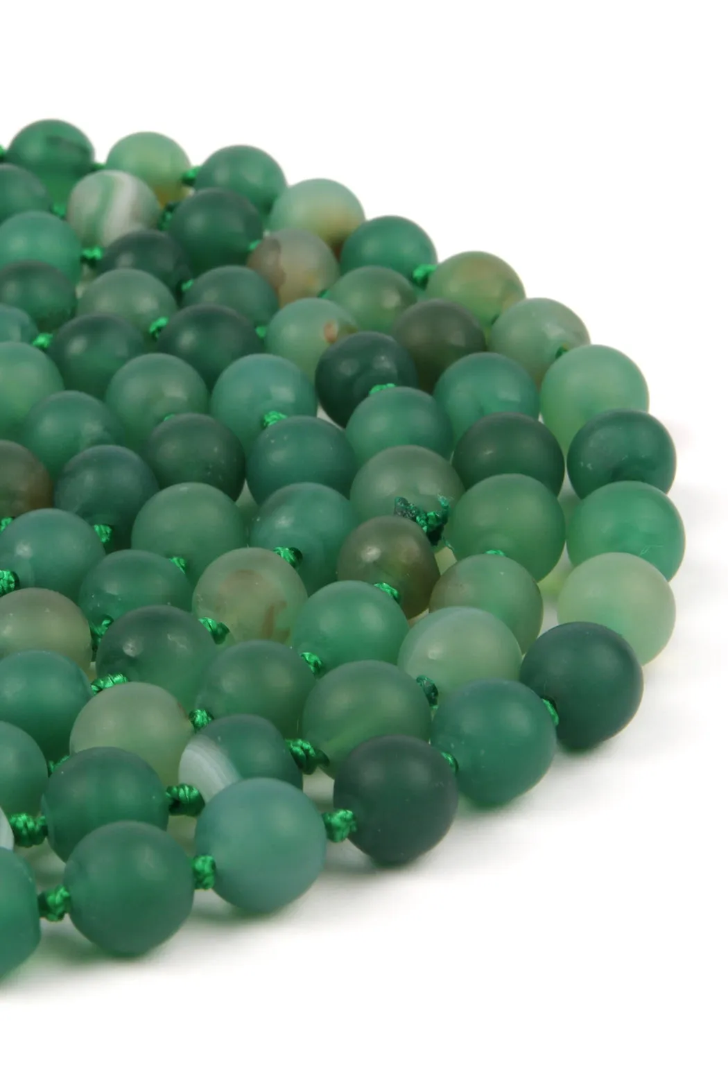 NATURAL STONE HAND KNOTTED LONG NECKLACE
