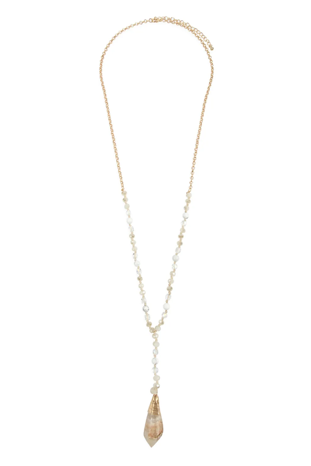 NATURAL STONE PENDANT NECKLACE