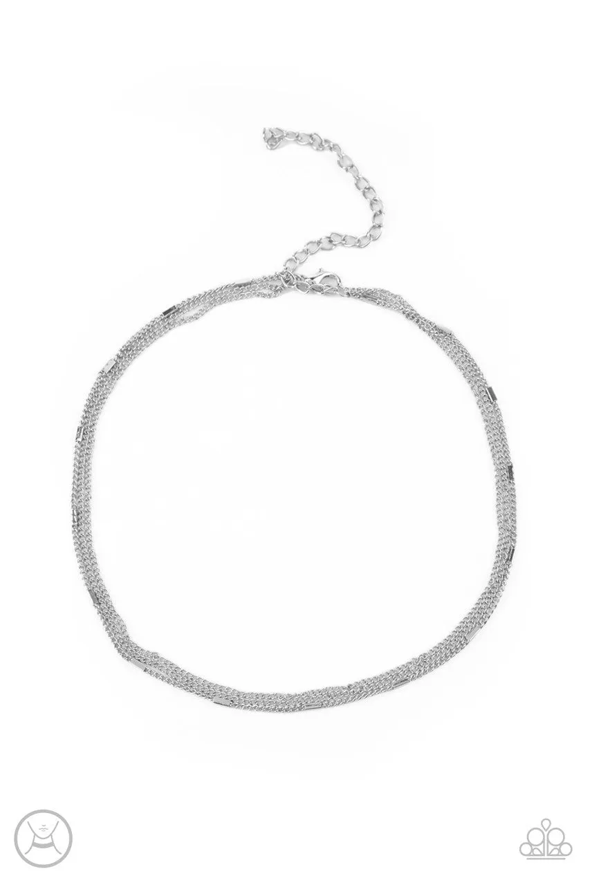 Need I SLAY More Silver Paparazzi Choker Necklace