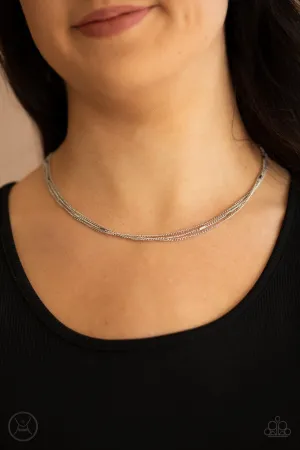 Need I SLAY More Silver Paparazzi Choker Necklace