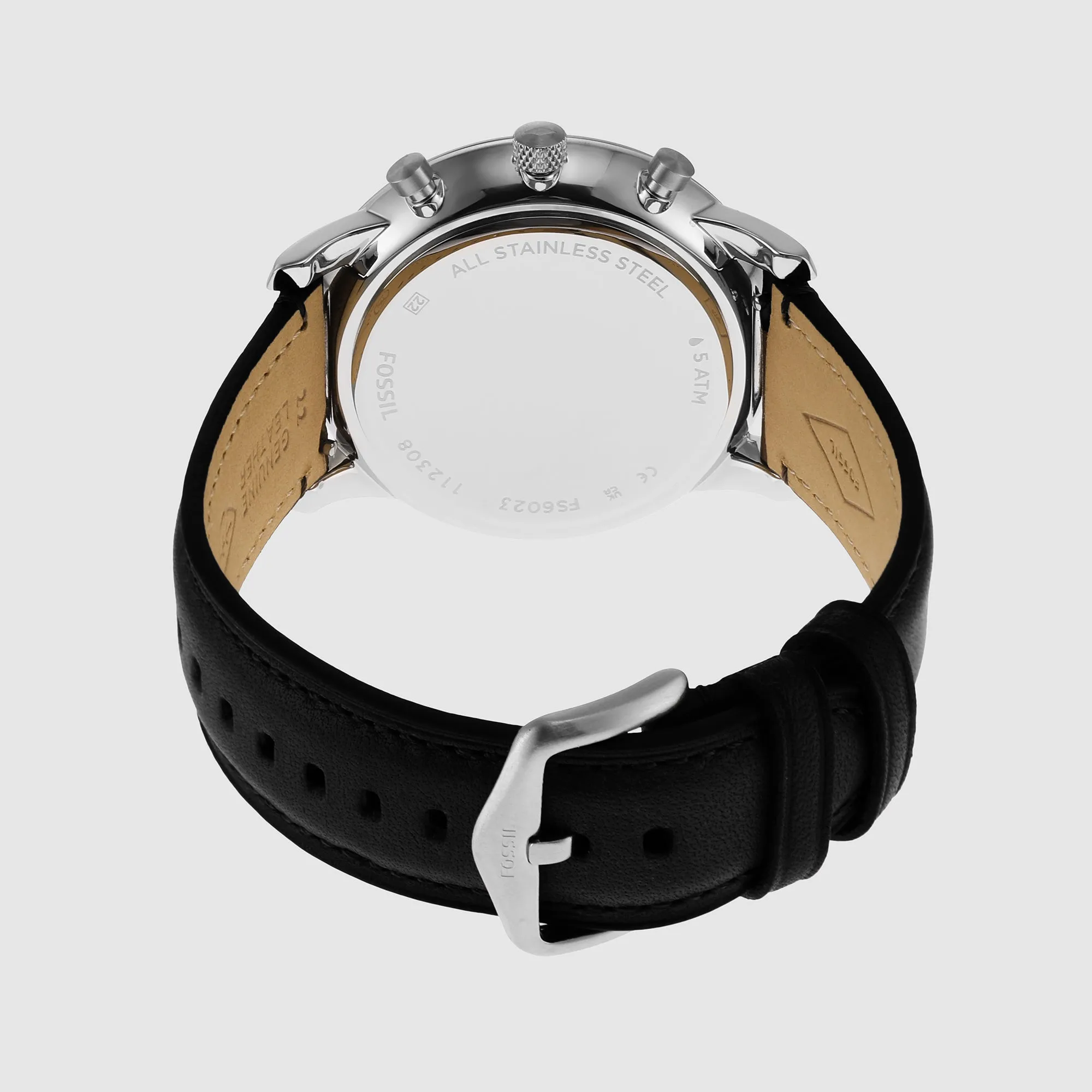 Neutra Men Quartz White Dial Chronograph Leather Watch FS6023