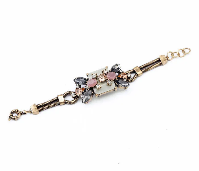 New Styles Fashion Jewelry Resin Plant Antique Charm Bracelet