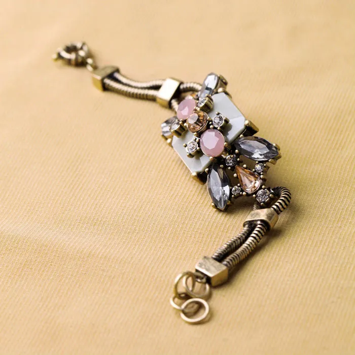 New Styles Fashion Jewelry Resin Plant Antique Charm Bracelet