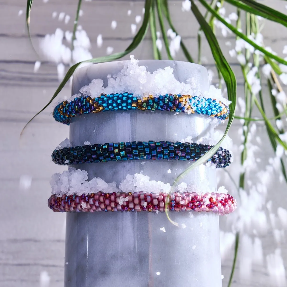 Night Before Christmas | Himalayan Glass Bead Bracelet