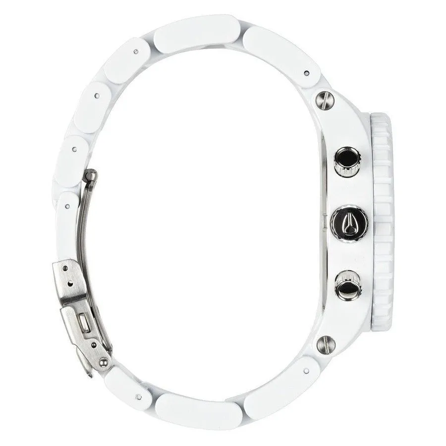Nixon 42-20 Chronograph White and Silver Men's Watch Men's Watch A037-1255