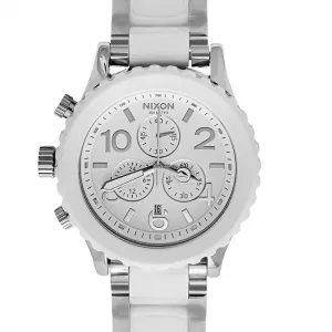 Nixon 42-20 Silver Steel Band Men's Watch Men's Watch A037-898