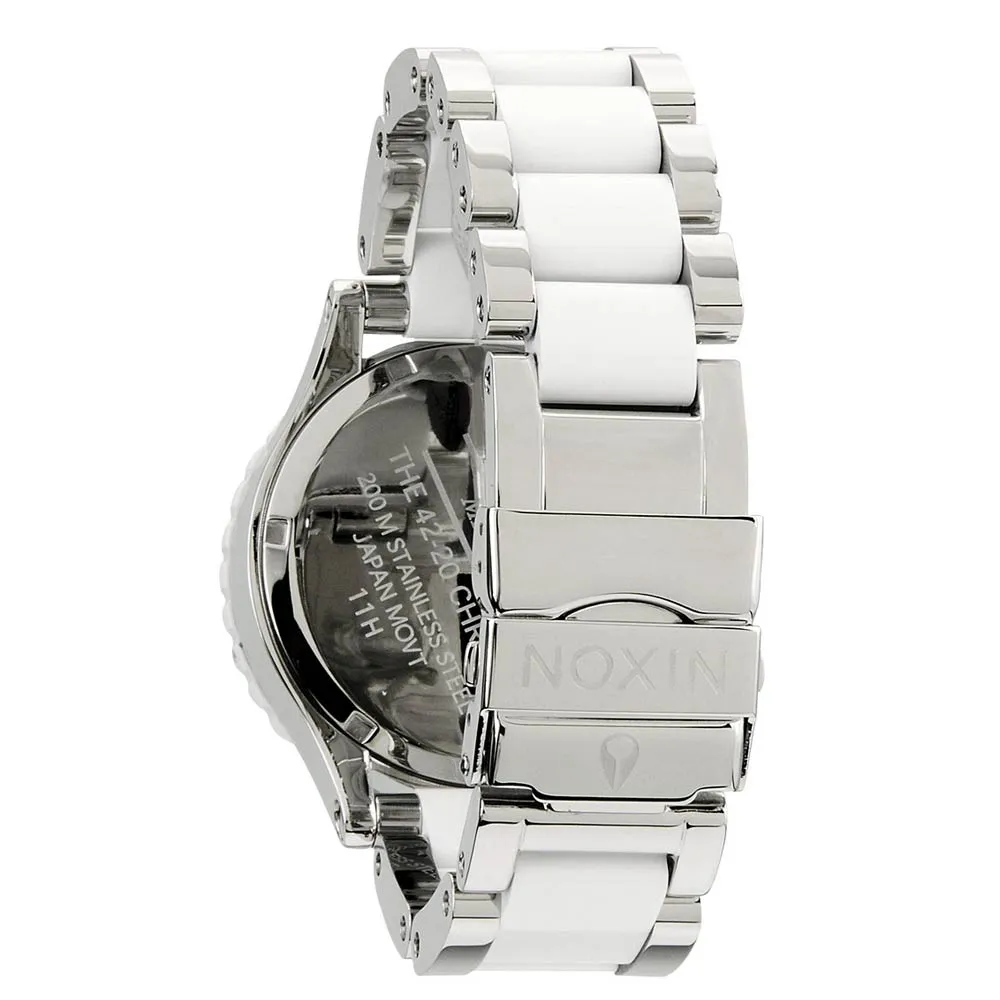 Nixon 42-20 Silver Steel Band Men's Watch Men's Watch A037-898