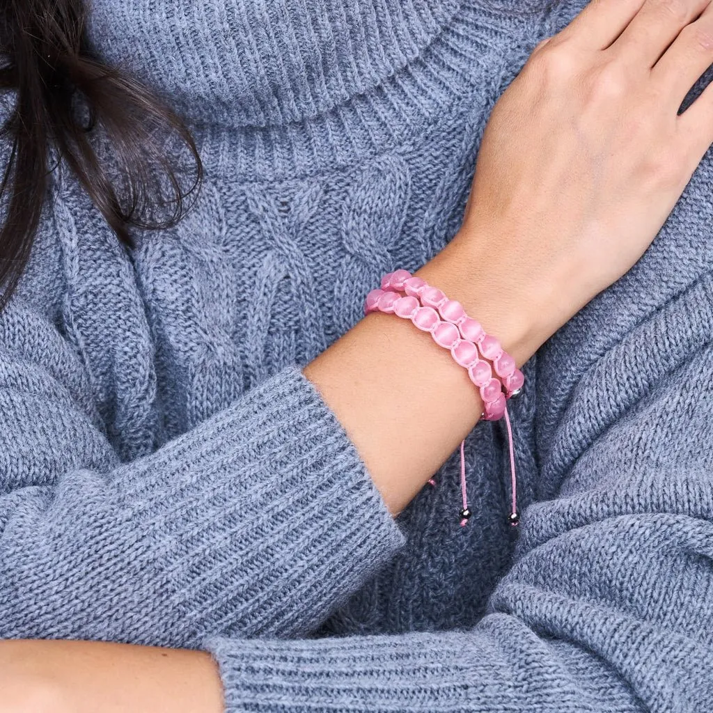 Nogu Watermelon | Silver | Cheshire Glass Charmballa Bracelet