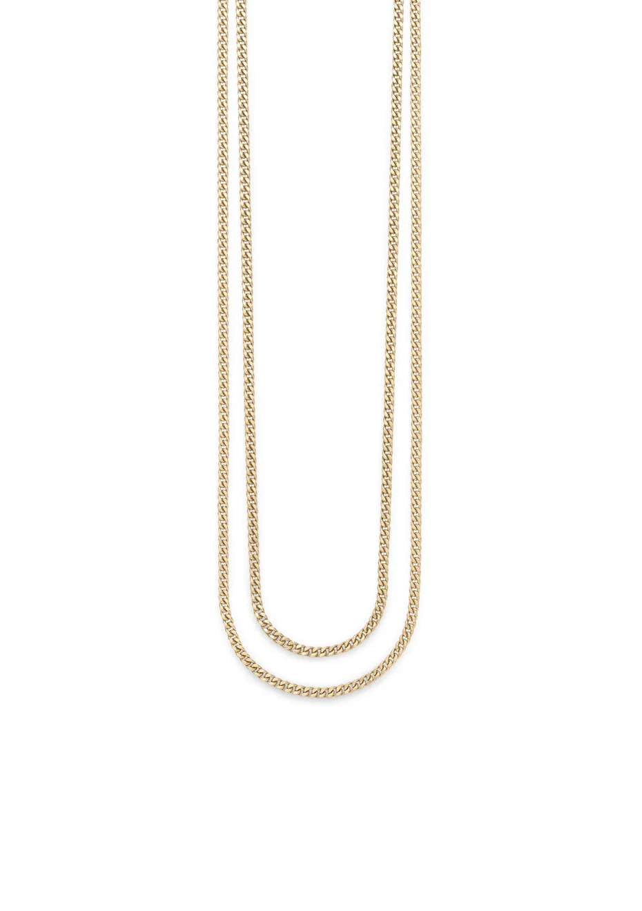 Nude Double Chain Necklace