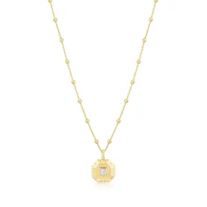octagon charm necklace