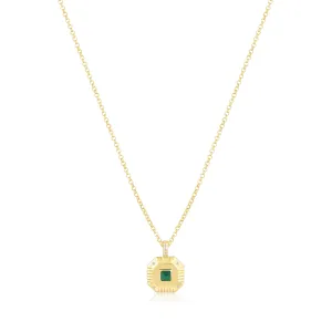 octagon charm necklace