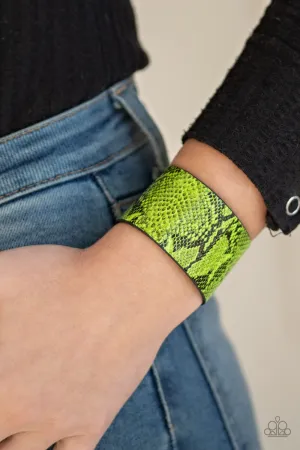 Paparazzi Its a Jungle Out There - Neon Green Bracelet
