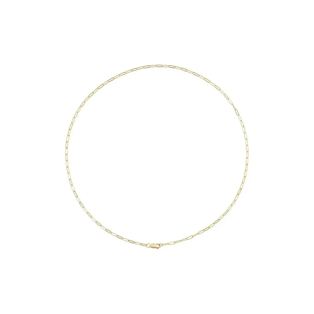 Paperclip-Style Chain Necklace