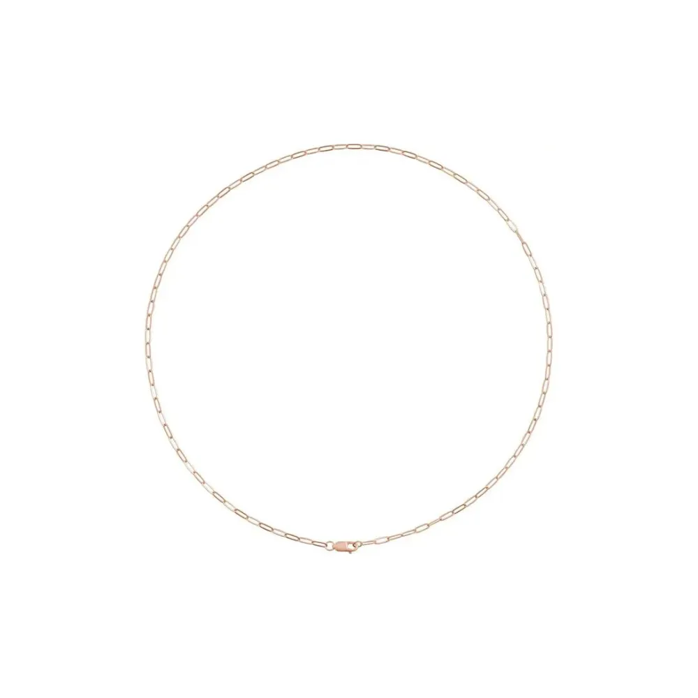 Paperclip-Style Chain Necklace