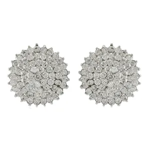 Parley CZ Pave Dome Stud Earrings