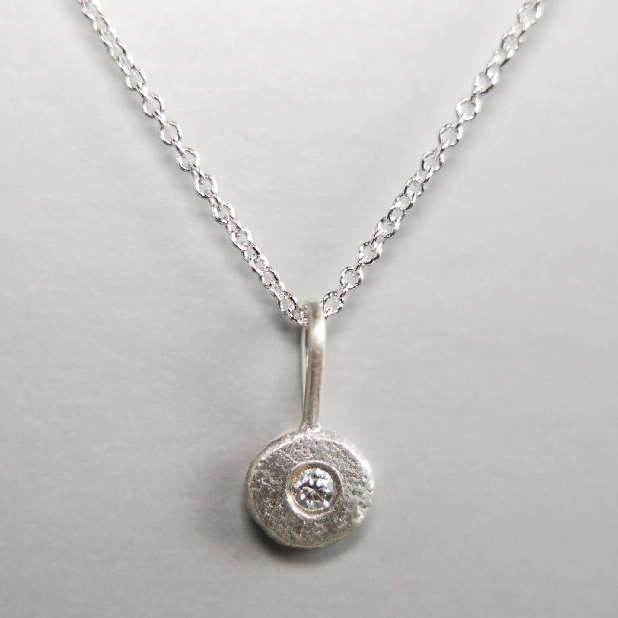 Pebble Charm in Sterling Silver