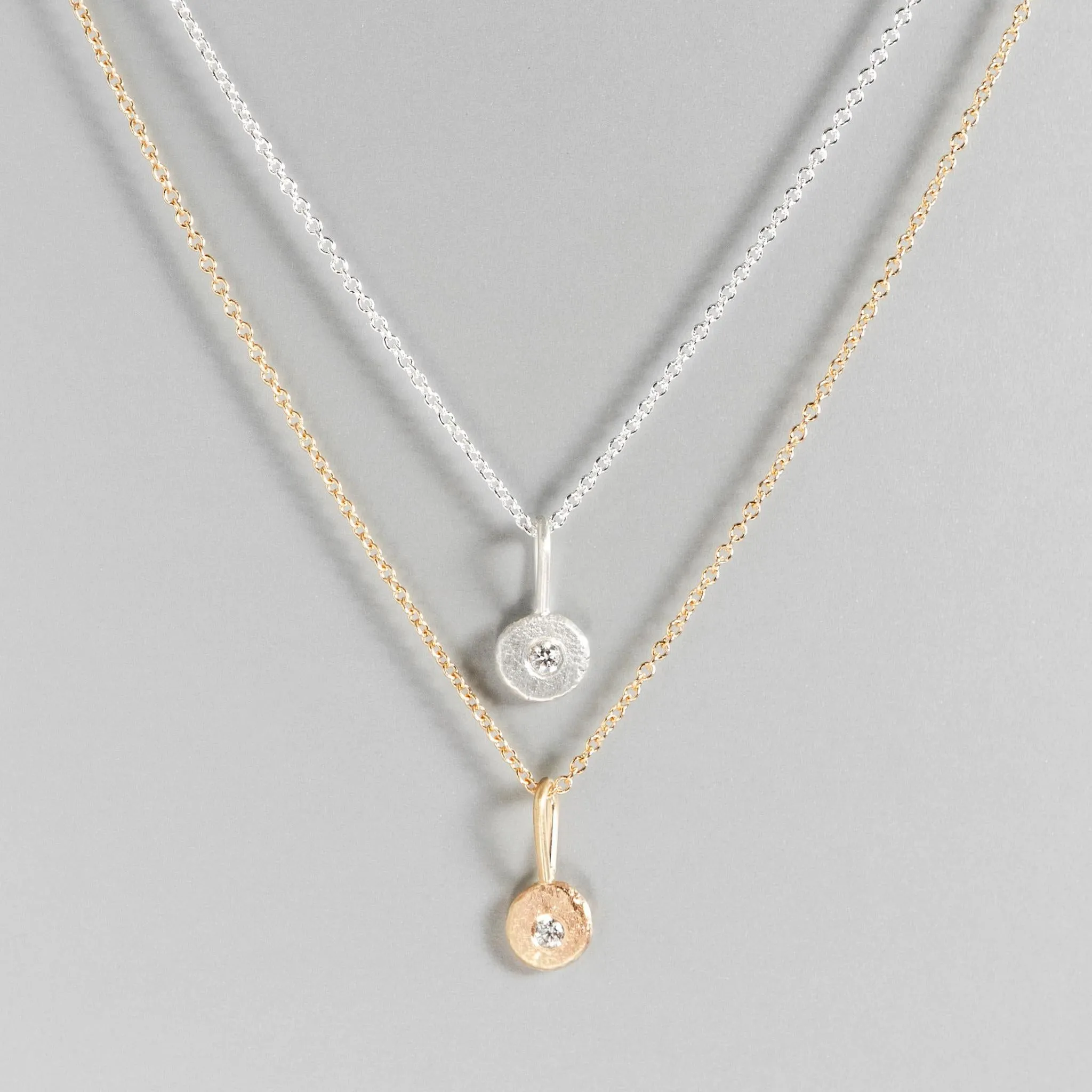 Pebble Charm in Sterling Silver
