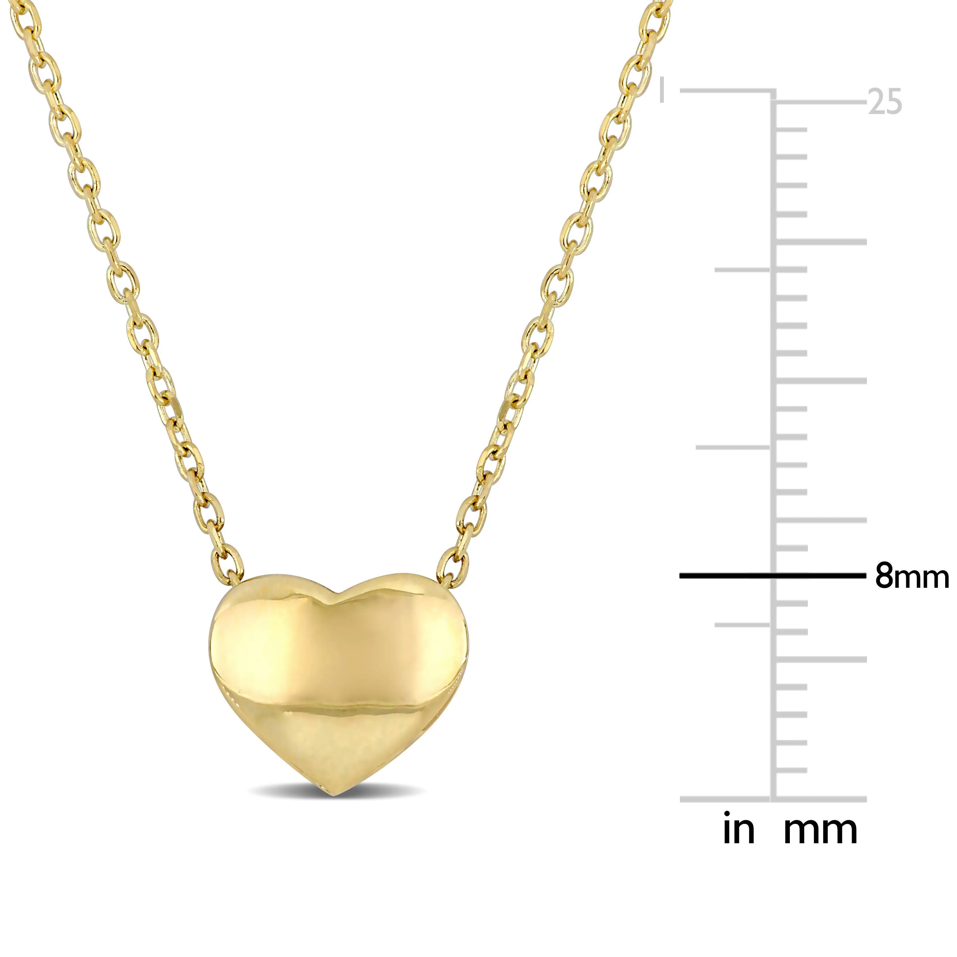 Petite Gold Heart Necklace