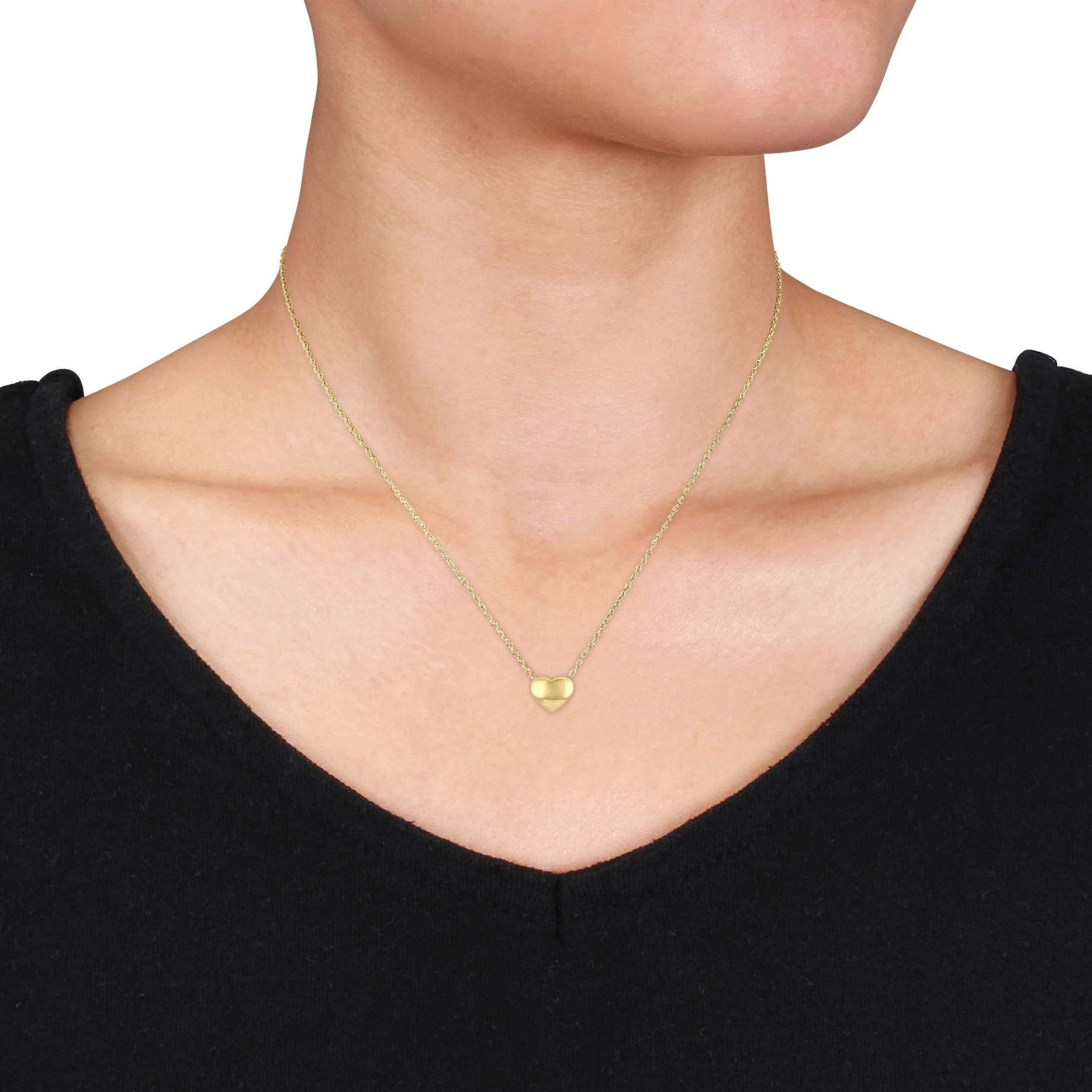 Petite Gold Heart Necklace