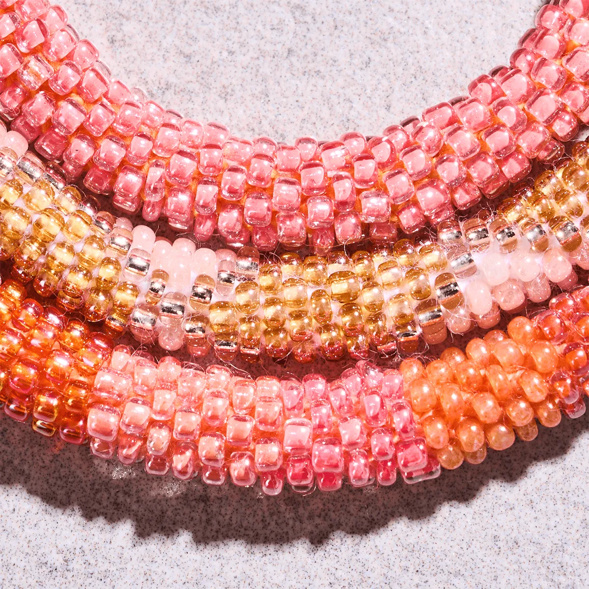Pink Azalea | Himalayan Glass Bead Bracelet